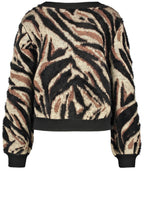 Warm black and caramel Super Soft Textured Knit Jumper