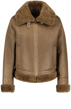 Warm Chocolate Maroon Faux Fur Flying Jacket