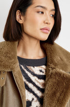 Warm Chocolate Maroon Faux Fur Flying Jacket