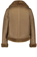 Warm Chocolate Maroon Faux Fur Flying Jacket