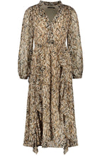 Warm Chocolate Maroon Ruffle Dress