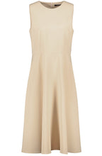 Warm Sand Flared Skirt Dress