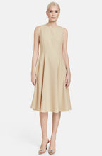 Warm Sand Flared Skirt Dress