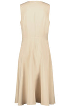 Warm Sand Flared Skirt Dress