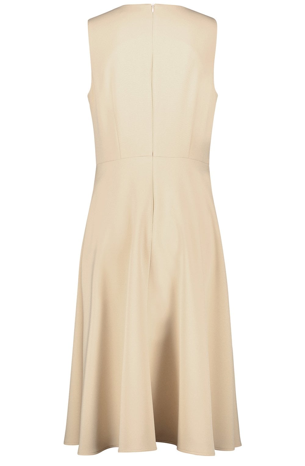 Warm Sand Flared Skirt Dress
