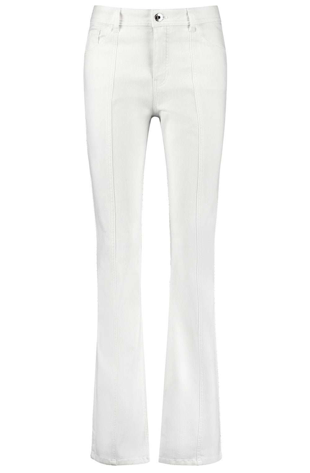 White Bootcut Jeans