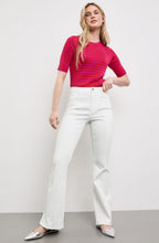White Bootcut Jeans