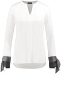 White Silky Blouse