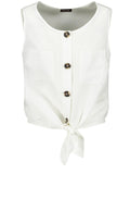 White Sleeveless Blouse