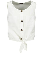 White Sleeveless Blouse