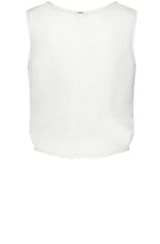 White Sleeveless Blouse