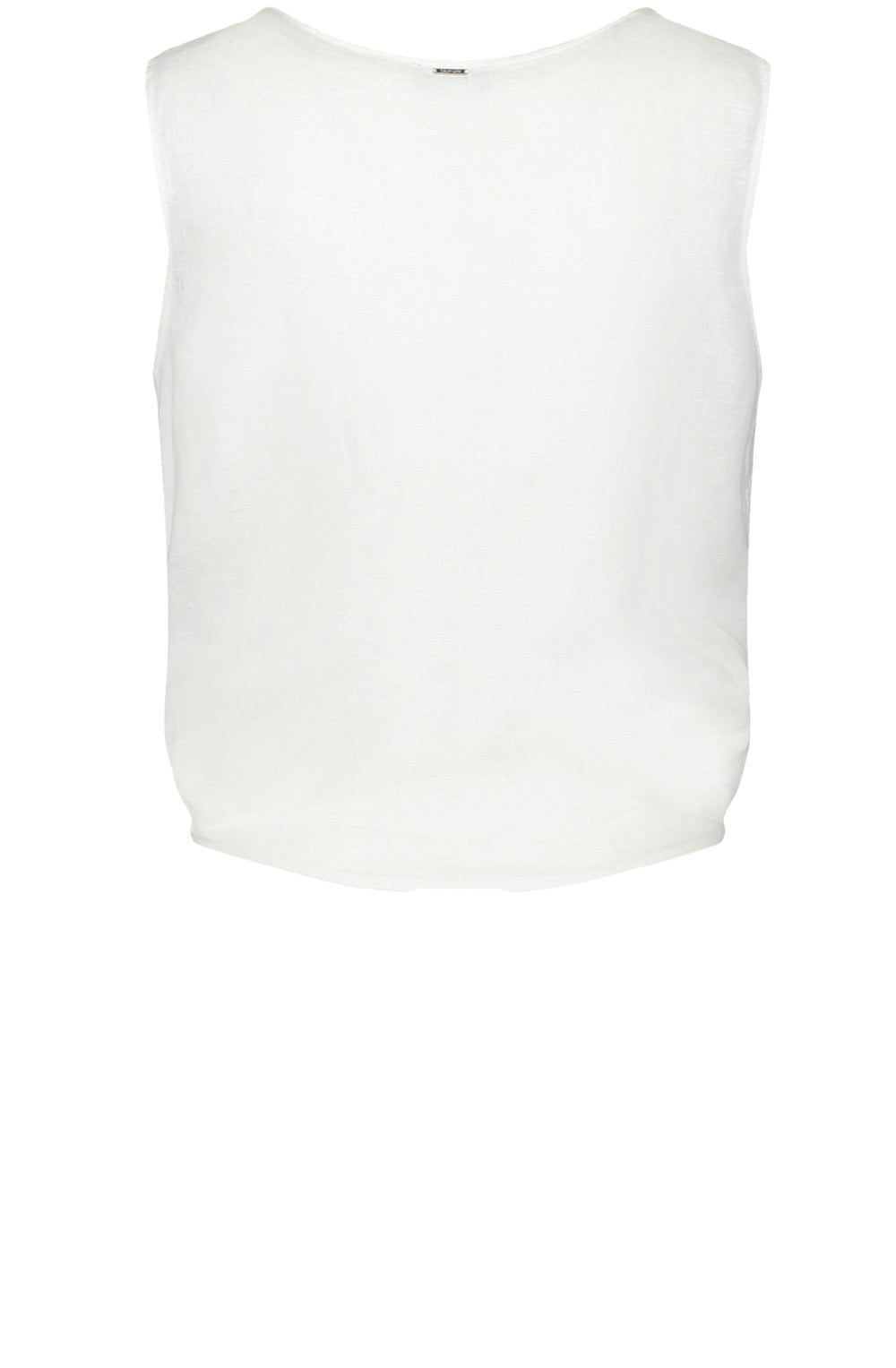 White Sleeveless Blouse