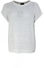 White Woven Knit Top