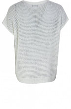 White Woven Knit Top