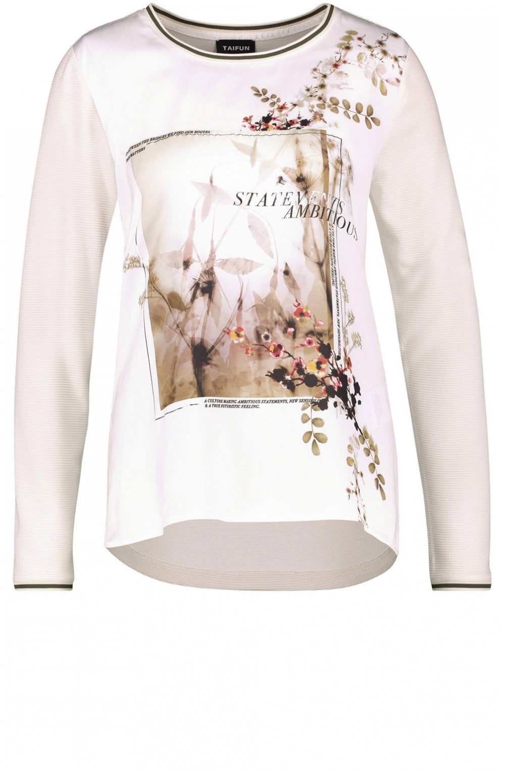 Winter White Front Design Top