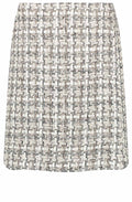 Wrap Over Effect Woven Check Skirt