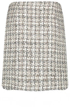 Wrap Over Effect Woven Check Skirt