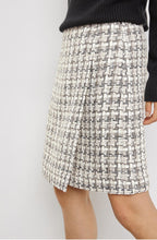 Wrap Over Effect Woven Check Skirt