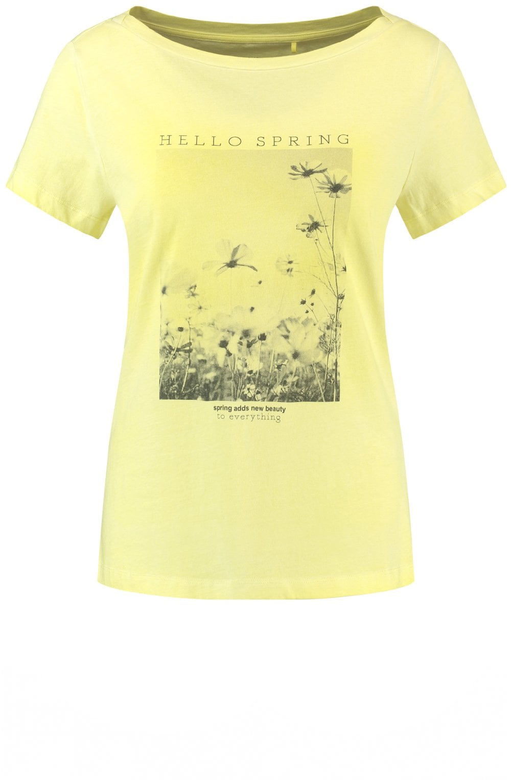 Yellow Hello Spring T Shirt