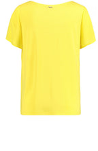 Yellow V Neck Blouse