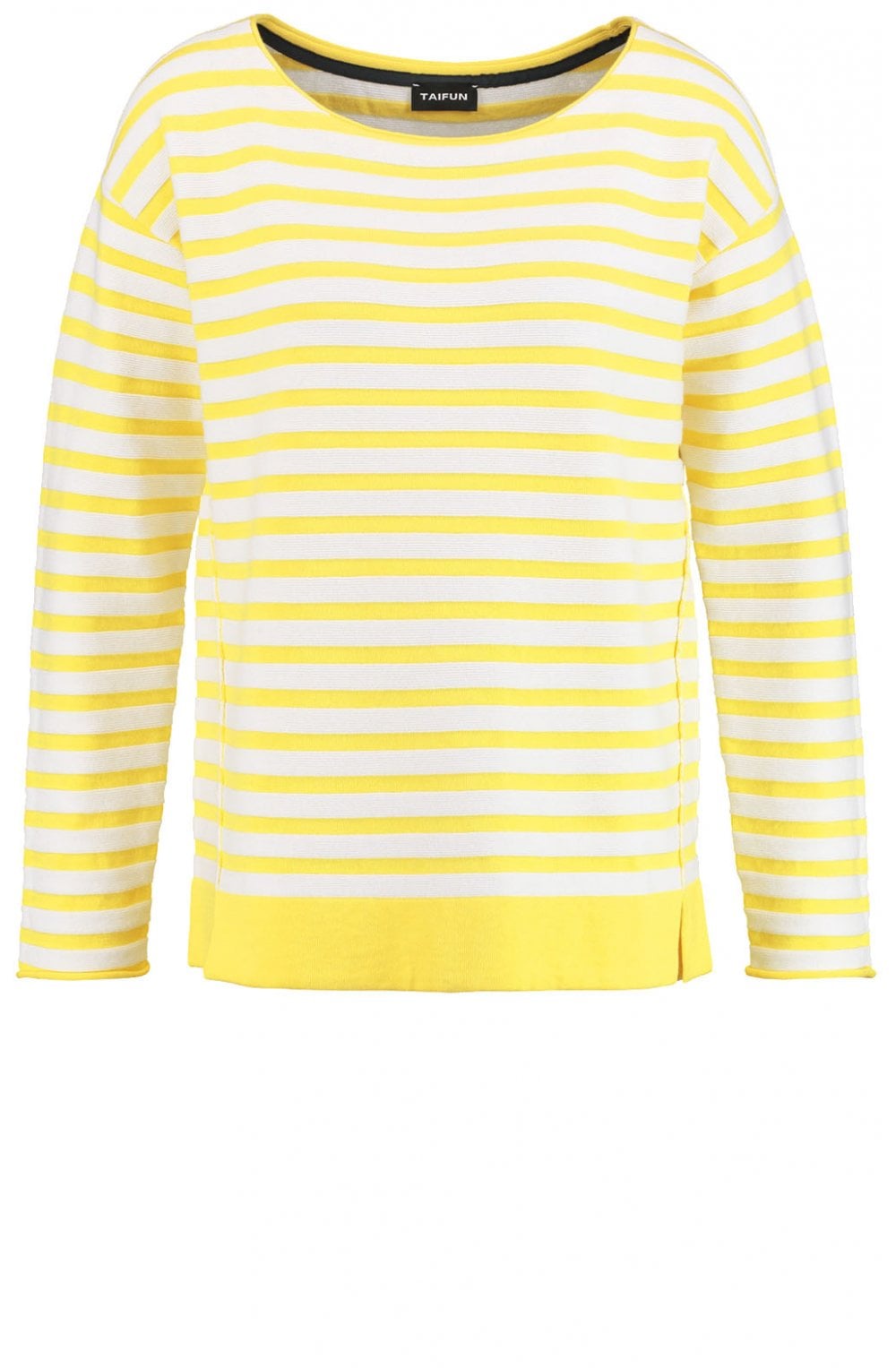 Yellow & White Striped Jumper