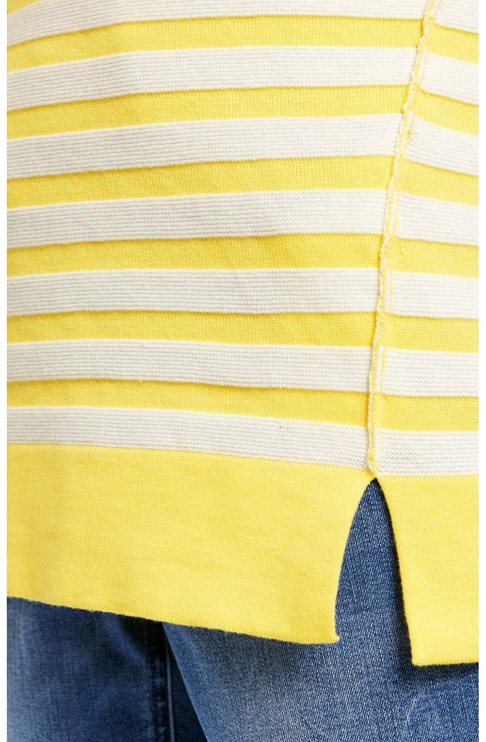 Yellow & White Striped Jumper
