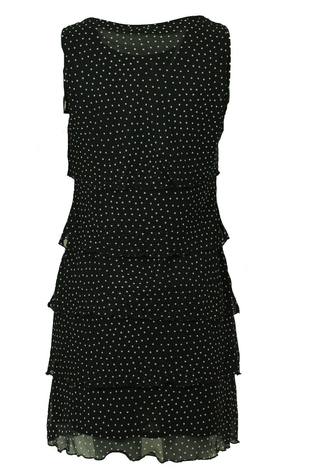 Teared shift dress Black and white