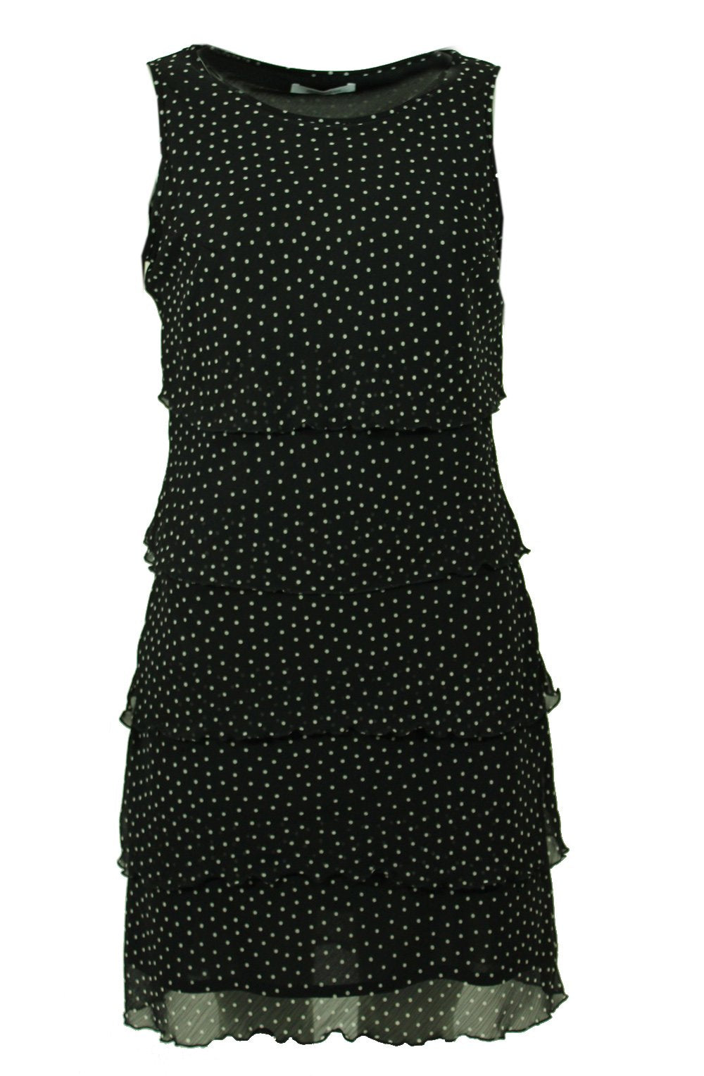Teared shift dress Black and white