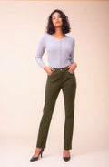 Khaki Straight Leg Jeans