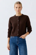 Chocolate Torte Soft Fine Knit Cardigan