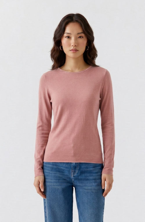 Rose Jersey Long Sleeved Top