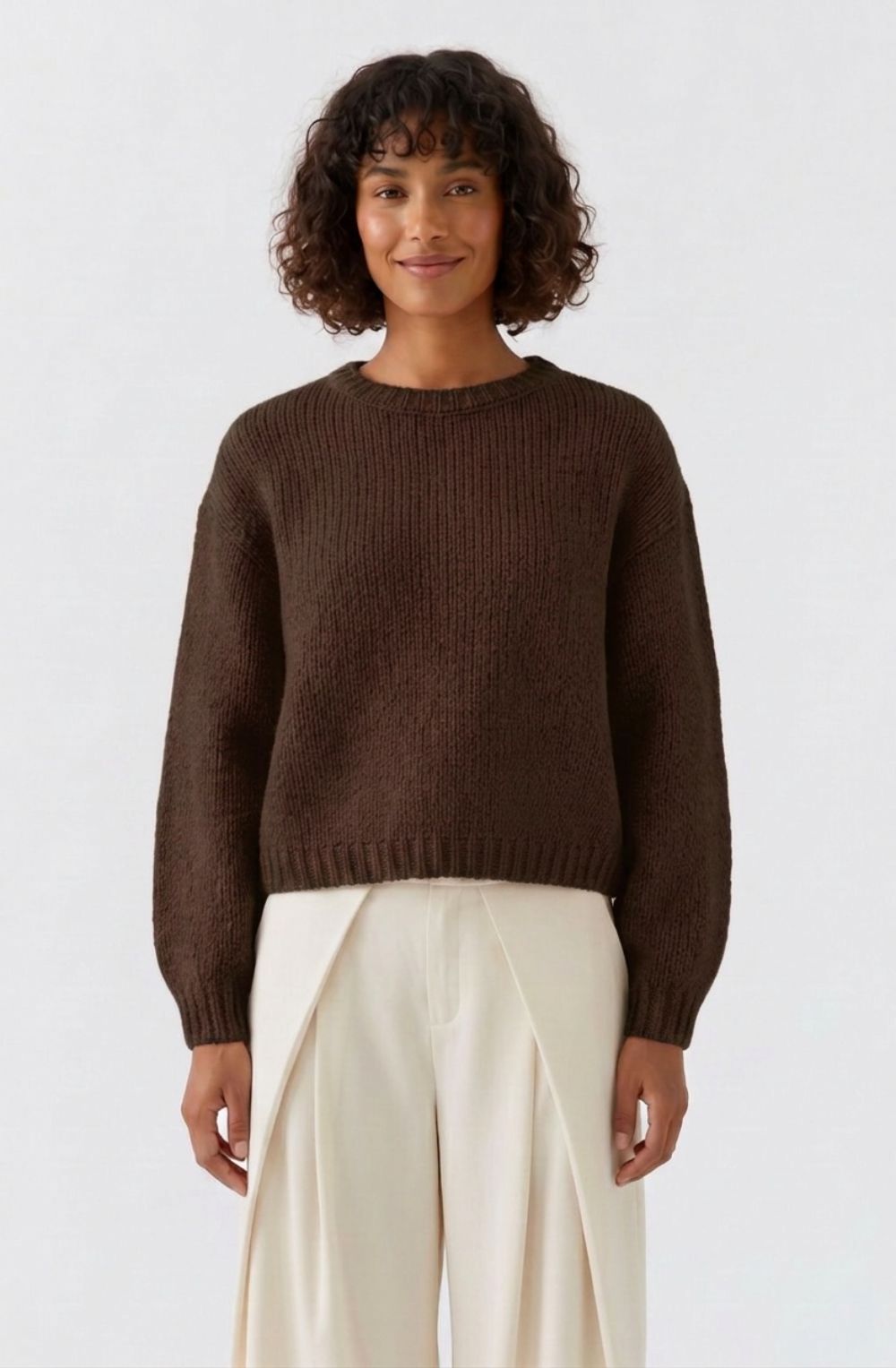 Chocolate Torte Chunky Angel Knit Jumper