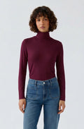 Bramble Berry Polo Neck Jersey Top