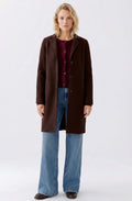 Chocolate Torte Boiled Wool Coat