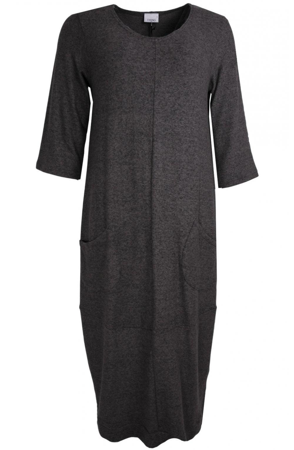 Anthracite Soft Knit Dress