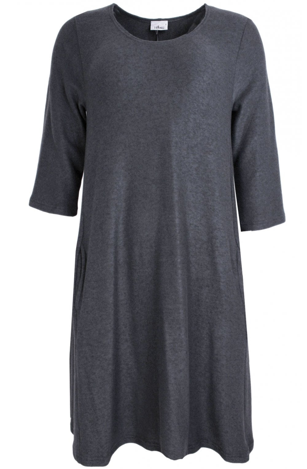 Anthracite Soft Knit Swing Dress