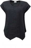 Black Linen Top