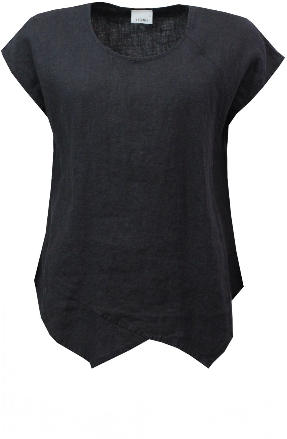 Black Linen Top