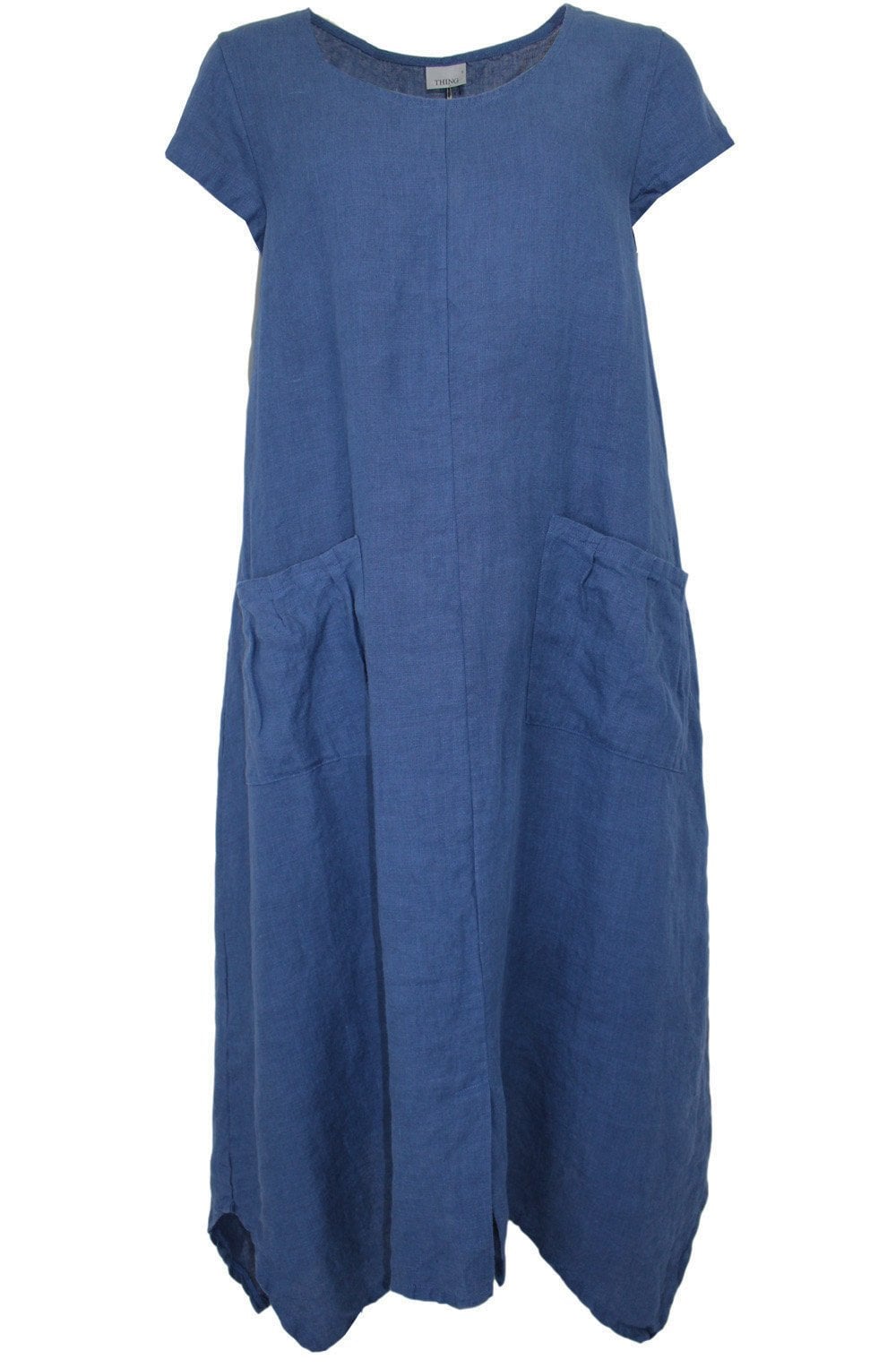 Blue Linen Dress