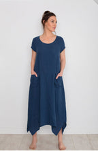 Blue Linen Dress