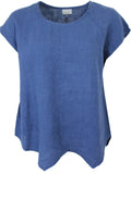 Blue Linen Top