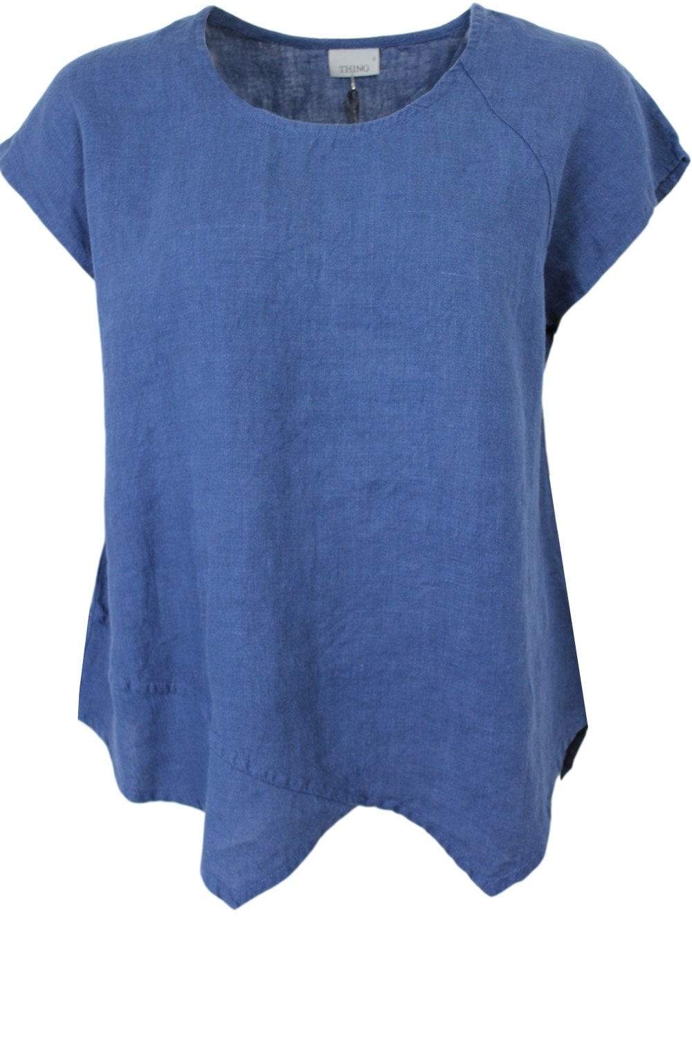Blue Linen Top