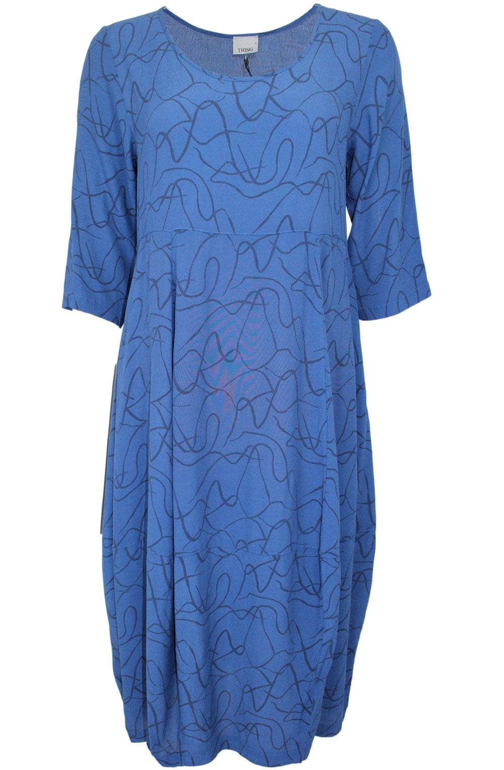 Blue Patterned Dress