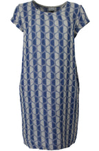 Circular Print Linen Dress