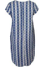 Circular Print Linen Dress