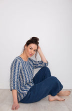 Circular Print Linen Top