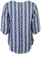 Circular Print Linen Top