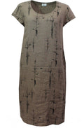 Earth Linen Tree Design Dress