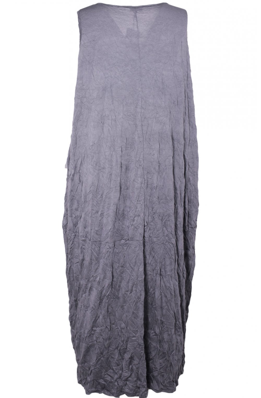 Grey Crinkle Jersey Dress