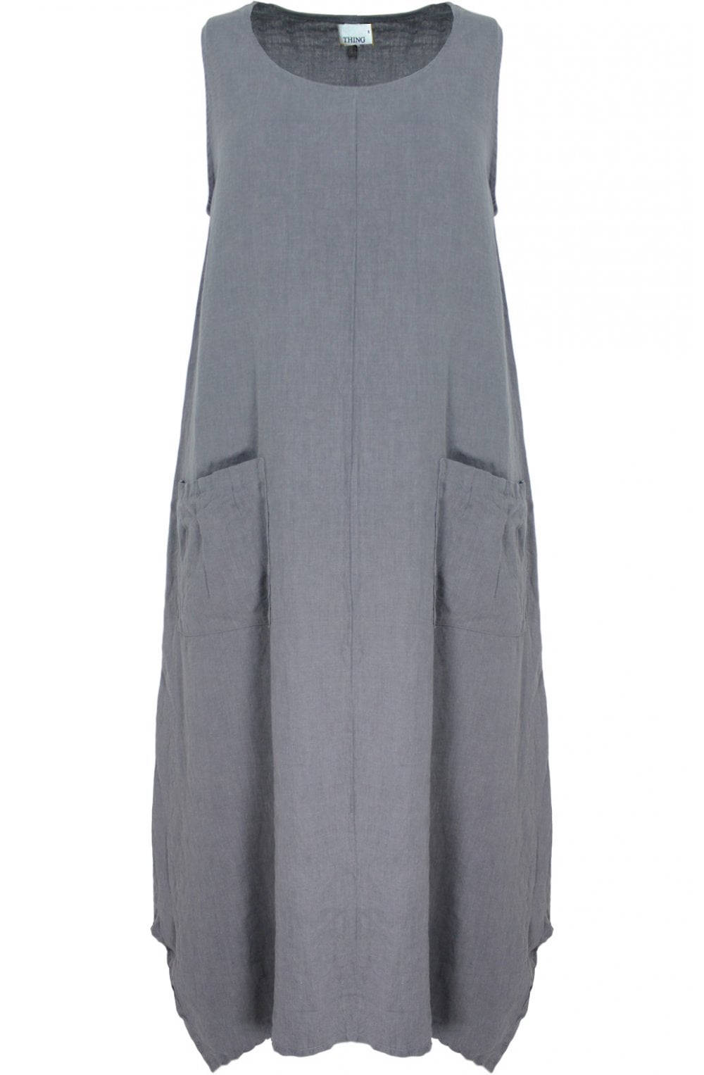 Grey Linen Dress